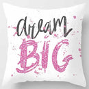 Axyaa Yellow Pink Pattern Square Pillowcase Home Decoration Cushion Cover
