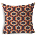Axyaa Retro Geometry Linen Pillowcase - 45*45cm