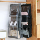Axyaa Hanging Handbag Organizer 6 Pocket Closet Waterproof Storage Bag