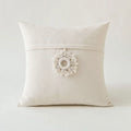 Axyaa Tufted Tassels Cushion Cover Cotton Linen Boho Throw Pillow for Home Decor