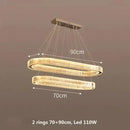 Axyaa Nordic Crystal Chandelier: Luxury Gold/Chromium Suspension Lamp