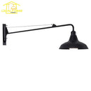 Axyaa Industrial Swing Arm Outdoor Wall Lamp LED E27 Rotatable Wall Mounted