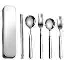 Axyaa Stainless Steel Cutlery Set with Tableware Box