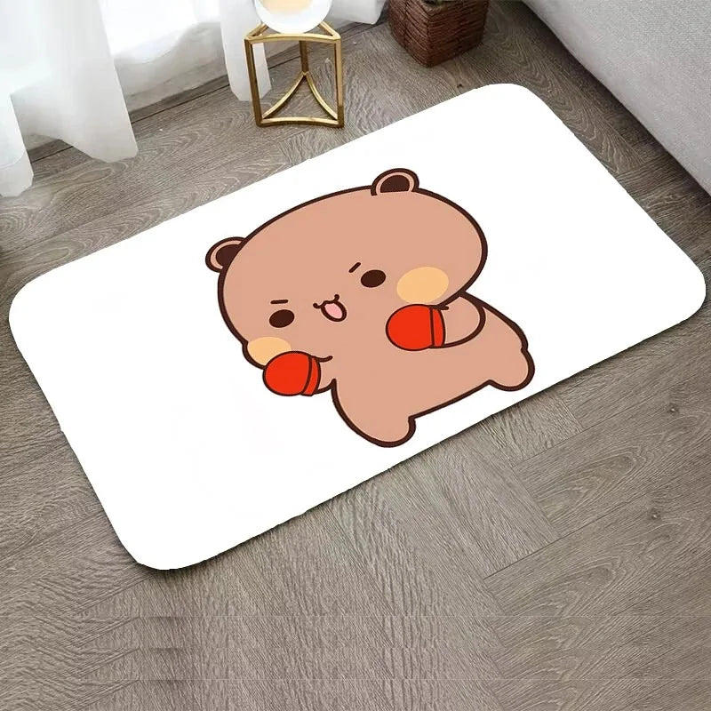 Axyaa Bear Carpet Entrance Mat - Water-Absorbent & Anti-Slip Home Decor