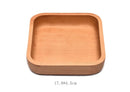 Axyaa Wooden Fruit Salad Bowl Plate, Retro Tableware Tea Tray, Dessert Snack Plate