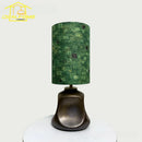 Axyaa Ceramic Fabric Art Table Lamp LED E27 Retro Style Desk Light