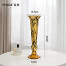 Axyaa Tall Glass Vase: Modern Living Room & Hotel Decoration