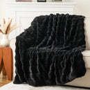 Axyaa Faux Rabbit Fur Throw Blanket