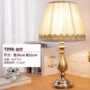 Axyaa Retro Copper Table Lamp with LED and Fabric Lampshade