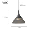 Axyaa Horn Shaped LED Pendant Lamp for Bedroom, Dining Room, and Bar Counter