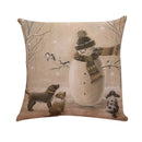 Axyaa Printed Linen Pillowcase Cushion Cover for Home Decor