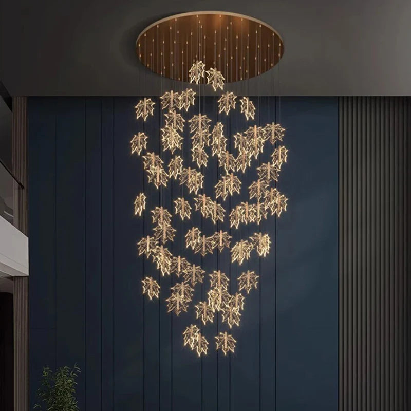 Axyaa Nordic Stair Chandelier Living Room Dining Room Ceiling Pendant Lights