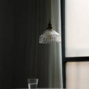 Axyaa Glass Copper Iron LED Pendant Chandelier