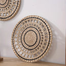 Axyaa Rattan Grass Weaving Wall Plate for Stylish Home Decor