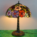 Axyaa Dragonfly Tiffany Glass Table Lamp - LED Retro Desk Light for Home Decor
