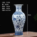 Axyaa Blue & White Ceramic Vase: Elegant Jingdezhen Porcelain Ornaments