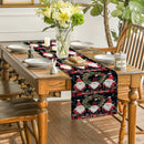 Axyaa Christmas Pygmy Fir Berry Table Runner for Festive Dining Ambiance