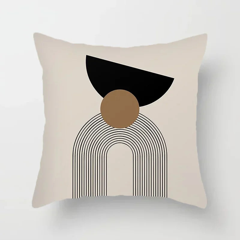 Axyaa Abstract Pattern Cushion Cover - 45*45cm Polyester Pillowcase