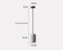 Axyaa Terrazzo LED Chandelier: Nordic Minimalist Style for Restaurant, Kitchen, and Tea Drink Decors