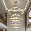 Axyaa Crystal Stair Chandelier for Indoor Lighting