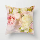 Axyaa Flower Pattern Decorative Sofa Cushion Cover Pillow Pink