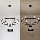 Axyaa Industrial Chandelier Light for Living Room Kitchen Dining Room