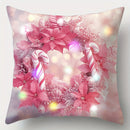 Axyaa LED Christmas Pillowcase with Garland Color Ball Pattern