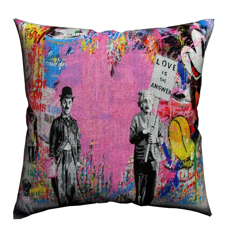 Banksy Street Art Pillowcase Cover 45x45cm - Axyaa Home Decor