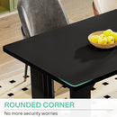 Axyaa 71" Modern Wood Dining Table for 6, Rectangular Kitchen Dinner Table with Pedestal Base