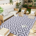 Axyaa Outdoor Straw Patio Rug - Waterproof and Durable for Camping and Picnics