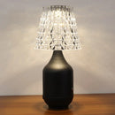 Axyaa Metal Base Acrylic Lampshade Table Lamp: Brightness Adjustable for Hospitality Settings