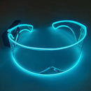 Axyaa LED Party Glasses | Light Up Rave Visor Glasses for Christmas Halloween
