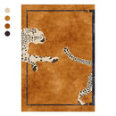 Axyaa Leopard Print Plush Carpet: Luxe Bedroom & Living Room Decor Rug