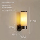 Axyaa Copper Marble Wall Lamp: Modern Stone Light for Living Room, Bedroom, Foyer