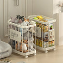 Axyaa Rolling Laundry Hamper with Wheels and Handle