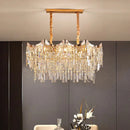 Axyaa Modern Crystal Pendant Lamp for Living Room, Bedroom, and Dining Room
