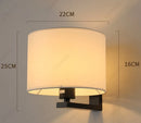 Axyaa LED Circular Fabric Wall Lamp Ambient Lighting Fixture