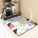 Axyaa Coffee Drying Mat: Absorbent & Anti-Slip Table Cup Mat