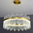 Axyaa Crystal Chandelier: Nordic Light Luxury, Modern & Elegant for Dining Room & Bedroom