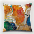 Axyaa Ginkgo Biloba Pattern Printing Pillowcase Home Room Decoration Sofa Chair Cover