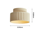 Axyaa White Bedroom Decorative Ceiling Lamp, Japanese Style Cream Apartment Décor