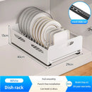 Axyaa Under Sink Pull-Out Storage Rack Organizes Kitchen Cabinet with Slide-Out Drawer