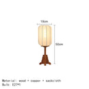 Axyaa Wabi-Sabi Style E27 Cloth Wood Floor Lamp