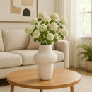 Axyaa Ceramic Vase: Stylish 3D Printed Flower Vase for Home and Office Decor