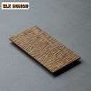 Axyaa Teak Wood Zen Tea Tray for Serving Cha and Decoration