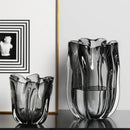 Axyaa Glass Vase Floral Decoration - Elegant Arrangement for Home, Living Room, Porch