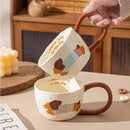 Axyaa Cute Puppy Ceramic Mug - 300ML Cartoon Coffee Cup