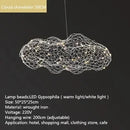 Axyaa Iron Mesh Cloud Pendant Lights | Industrial Loft Chandelier for Bedroom Staircase