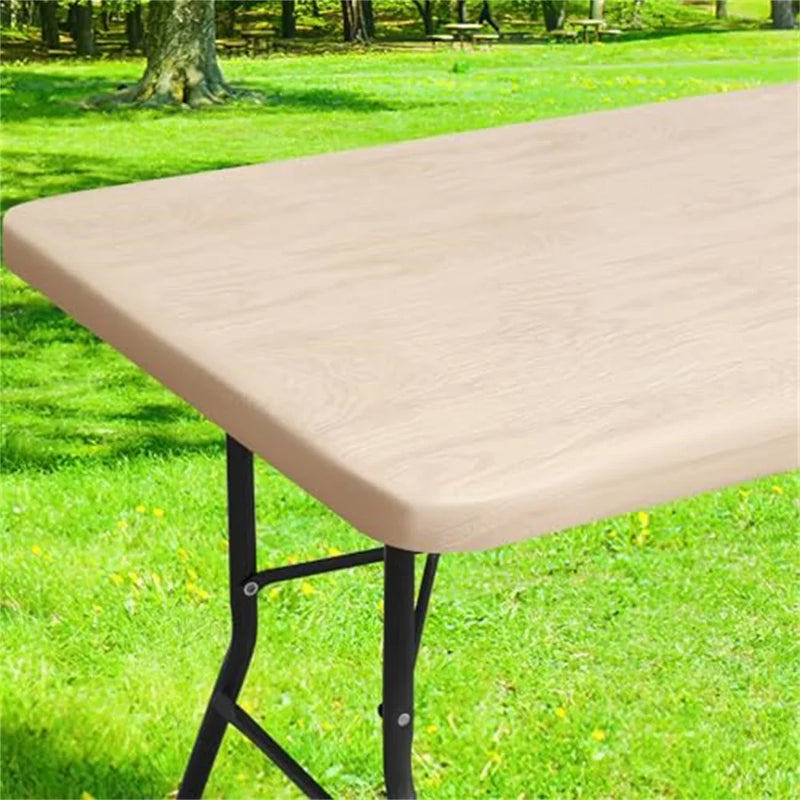 Axyaa Waterproof Elastic Fitted Table Cover for 4ft Tables - Indoor Outdoor