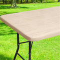 Axyaa Waterproof Elastic Vinyl Tablecloth 30x72 for Party Decor, Picnic, Camping, Outdoor
